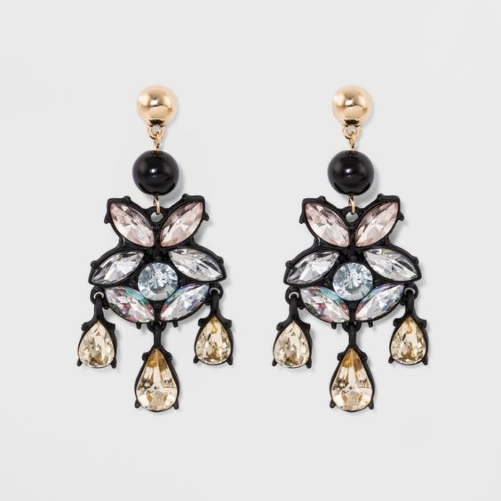 New SUGARFIX by BaubleBar Crystal Drop Earrings - Picture 7 of 7